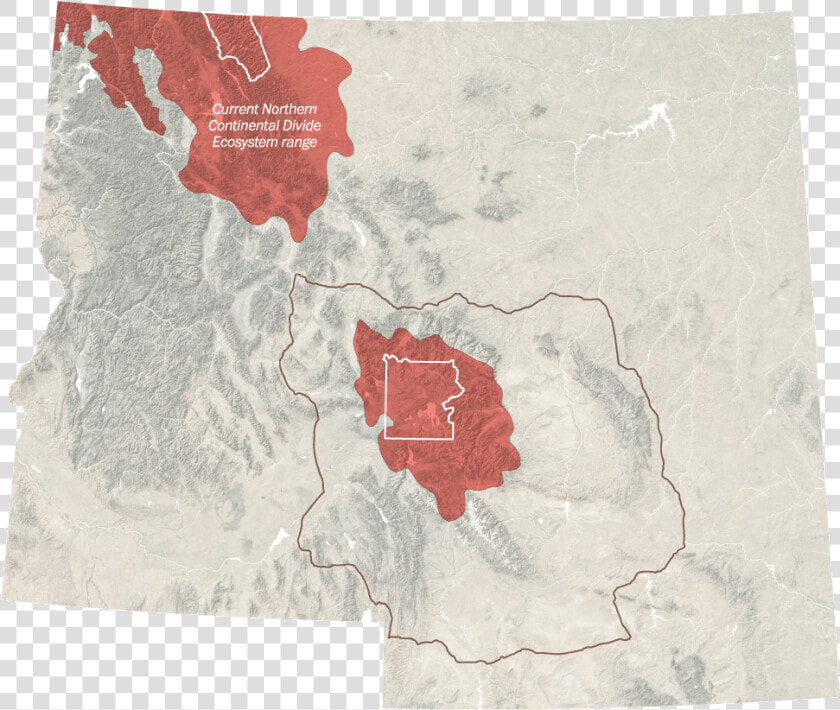 Northern Continental Divide Ecosystem Political Map  HD Png DownloadTransparent PNG