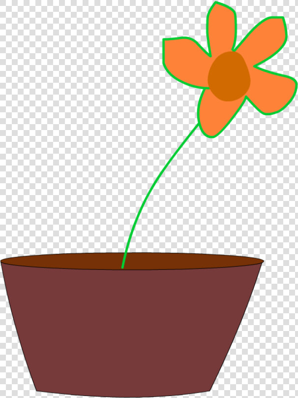 Flower In A Vase Svg Clip Arts   مزهرية كرتون  HD Png DownloadTransparent PNG