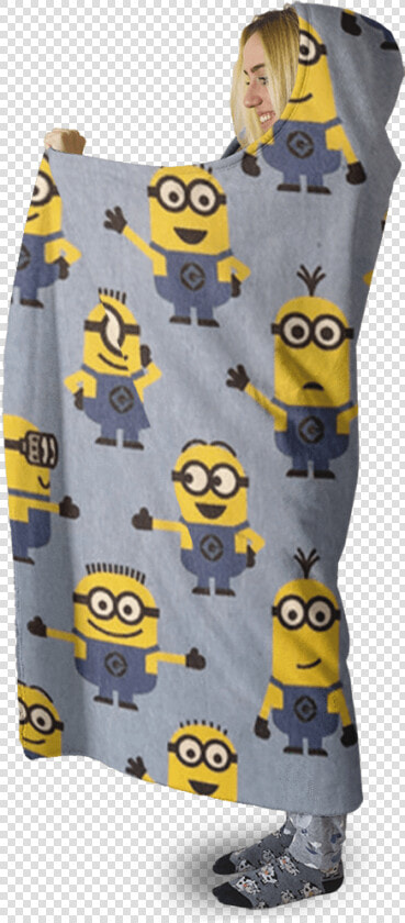 Gearhuman 3d Minion Despicable Me Custom Hooded Blanket   Despicable Me  HD Png DownloadTransparent PNG