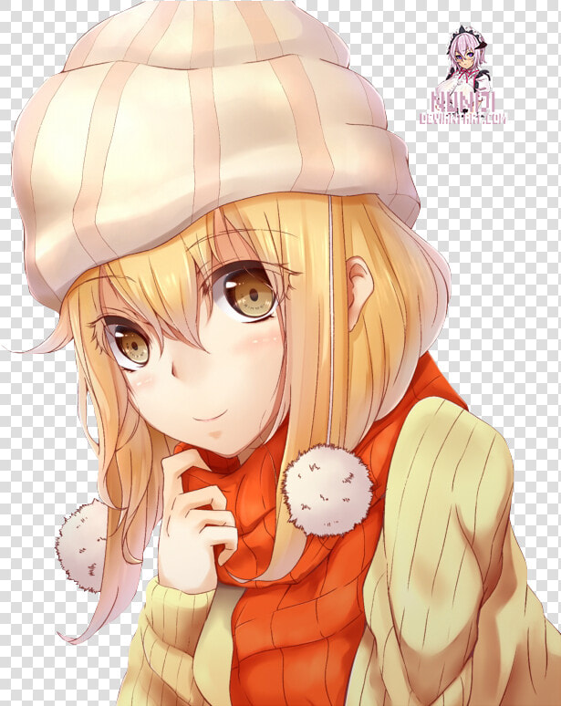 Anime Mujer Con Gorro  HD Png DownloadTransparent PNG