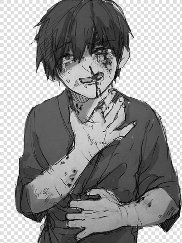 Anime Animeboy Sad Pain Edgy Gore Scary Idk Emo   Rwby X Abused Male Reader  HD Png DownloadTransparent PNG