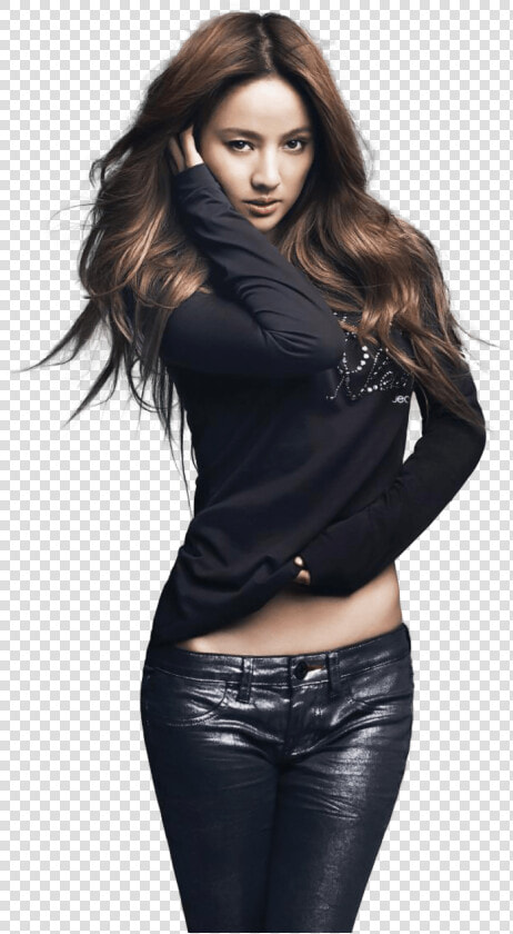 Lee Hyori Black Leather Pants   Lee Hyori Photo Shoots  HD Png DownloadTransparent PNG