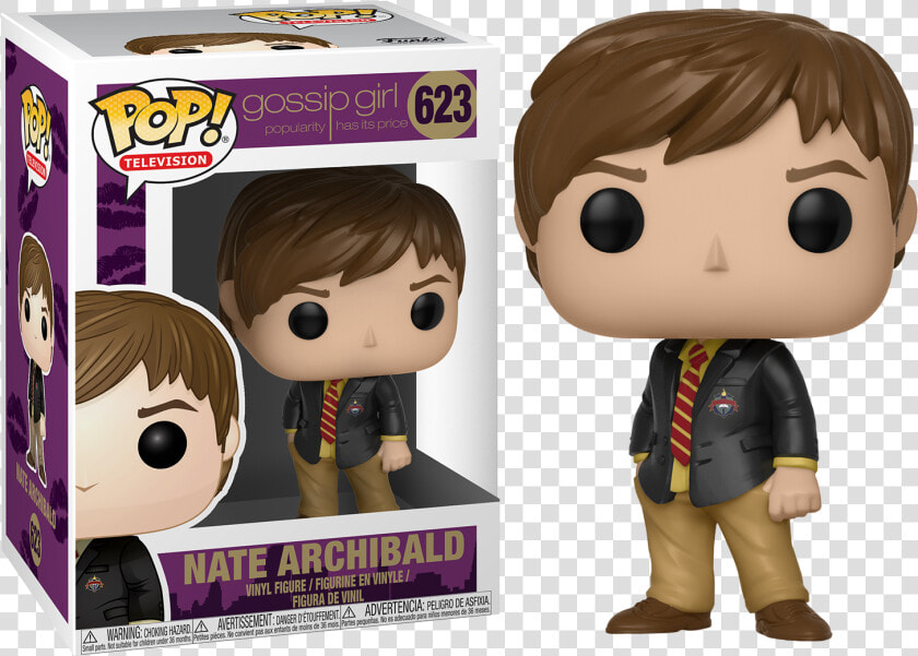 Nate Archibald Pop Vinyl Figure   Gossip Girl Funko Pop  HD Png DownloadTransparent PNG