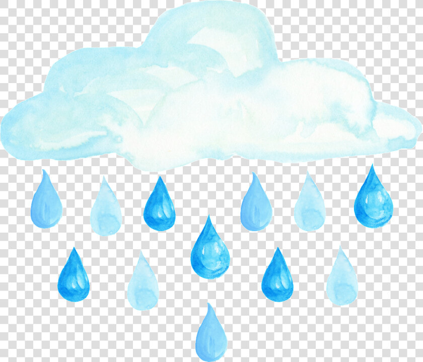 Hand Drawn A Raining Cloud Png Transparent Material   Portable Network Graphics  Png DownloadTransparent PNG