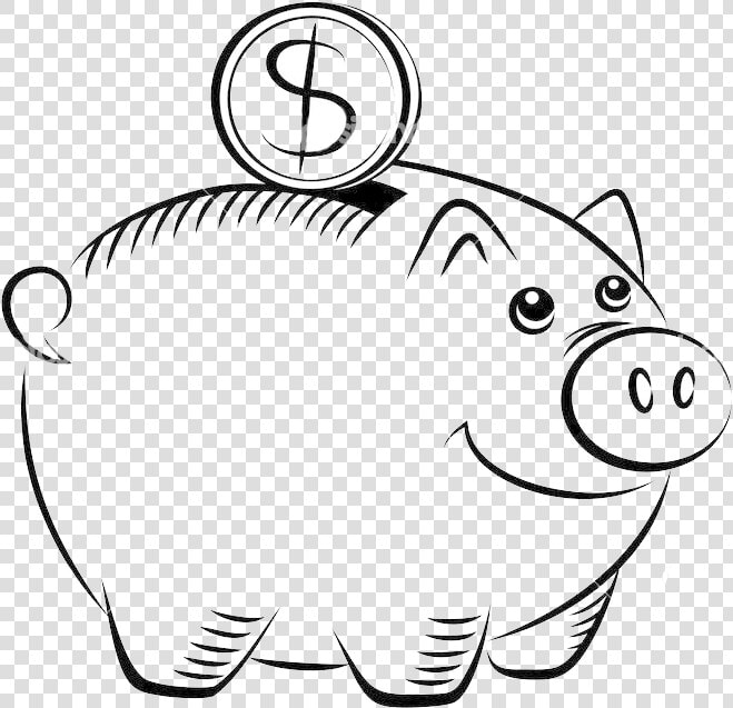 Bank Drawing Piggy   Piggy Bank Cartoon Drawing  HD Png DownloadTransparent PNG