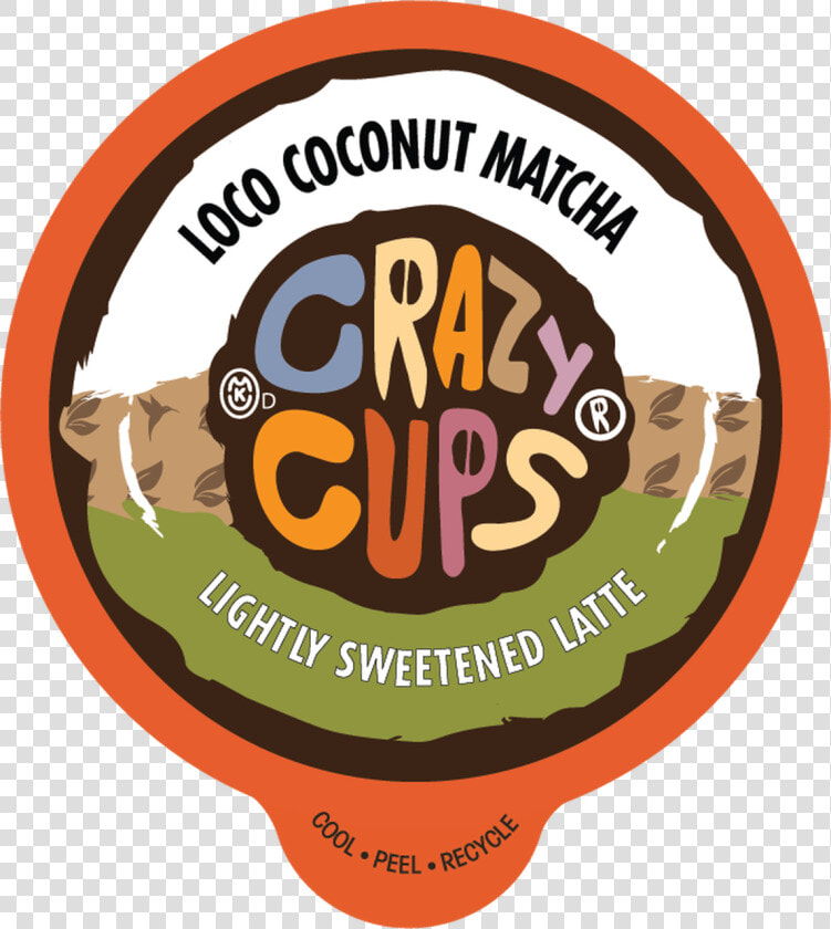 Loco Coconut Matcha Sweet Tea Latte By Crazy Cups   Illustration  HD Png DownloadTransparent PNG