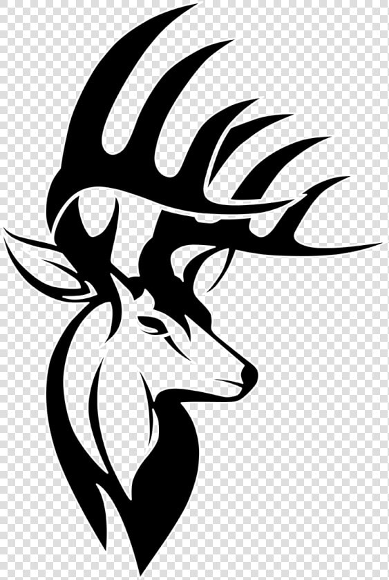 Milwaukee Deer White tailed Decal Logo Bucks Clipart   Black And White Buck  HD Png DownloadTransparent PNG