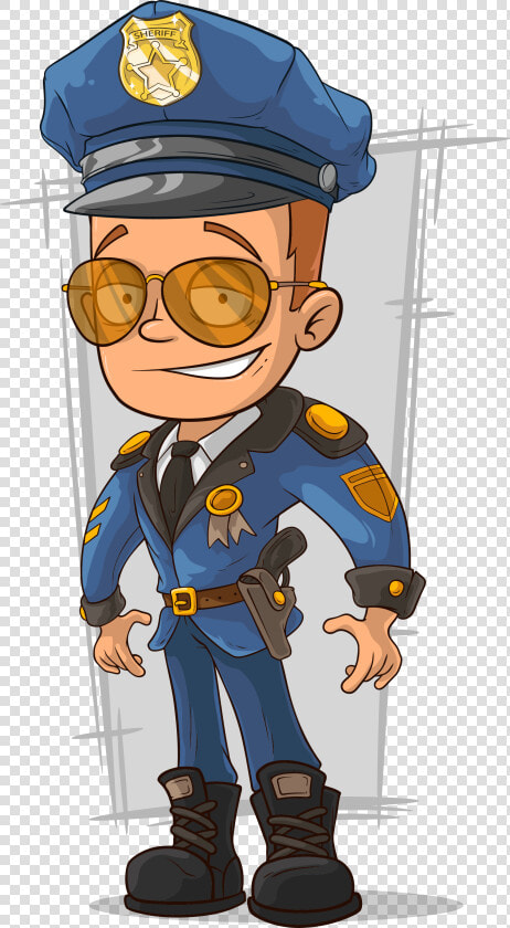 Cop Drawing Person Huge Freebie Download For Powerpoint   Police Officer Cartoon  HD Png DownloadTransparent PNG