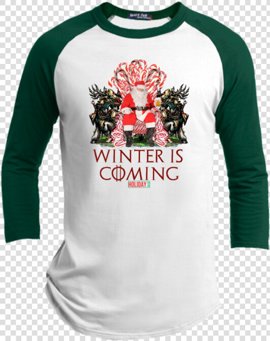 Winter Is Coming Unisex Premium Raglan   Human Santapede  HD Png DownloadTransparent PNG