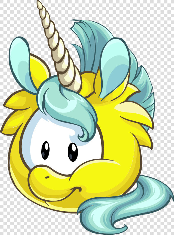  puffle  kawaii  yellow  clubpenguin  2017   Club Penguin Online Unicorn Puffle  HD Png DownloadTransparent PNG