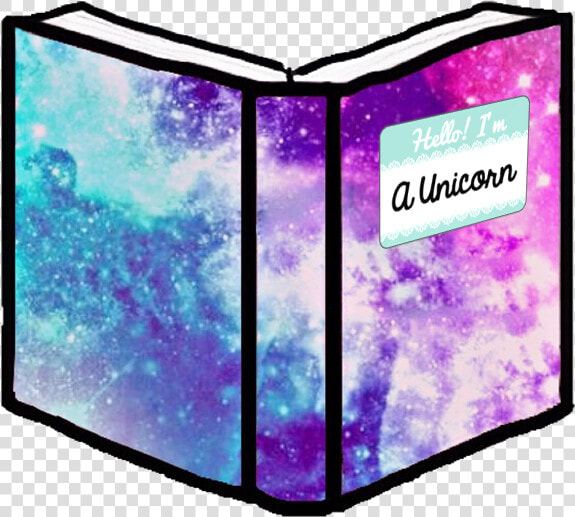  book  school  notebooks  unicorn  galaxy  tumblr  hipster   Graphic Design  HD Png DownloadTransparent PNG