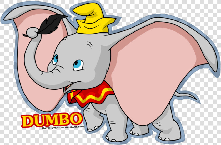 By Ravenevert On Deviantart   Elephant Clipart Dumbo  HD Png DownloadTransparent PNG