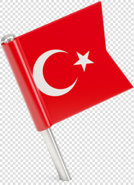 Square Flag Pin   Turkey Flag Pin Png  Transparent PngTransparent PNG