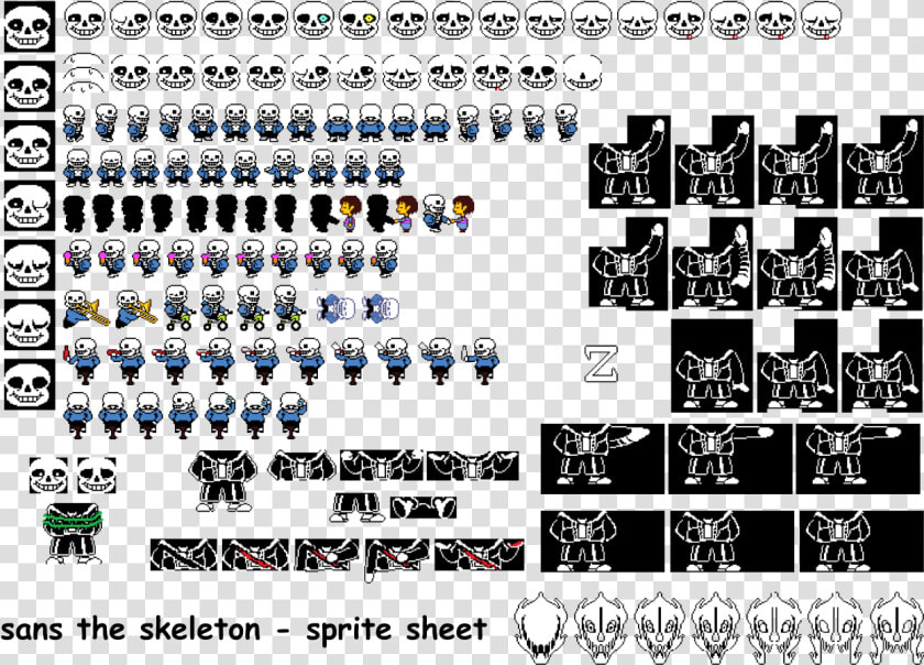 Transparent Sans Sprite Png   Sans Face Sprite Sheet  Png DownloadTransparent PNG