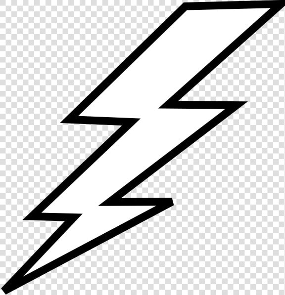 Bolt Clip Art At Clker   Thunderbolt Black And White  HD Png DownloadTransparent PNG