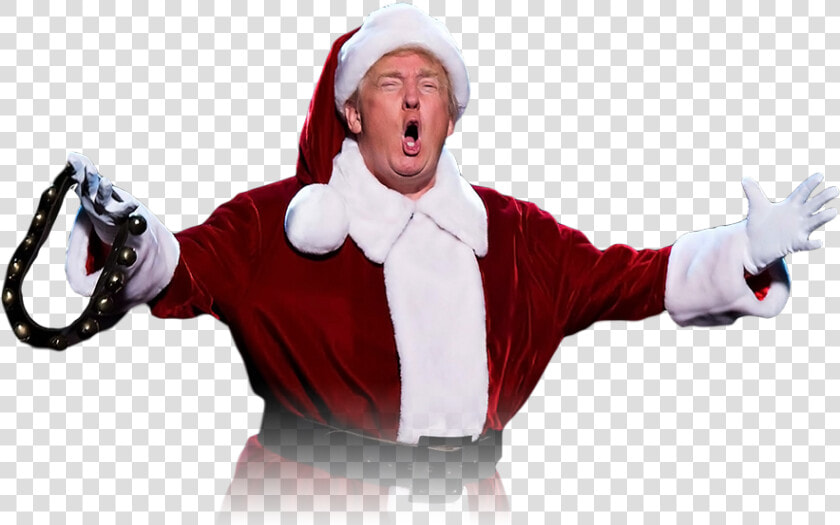 Donald Trump With A Santa Hat  Hd Png Download   Donald Trump Christmas  Transparent PngTransparent PNG