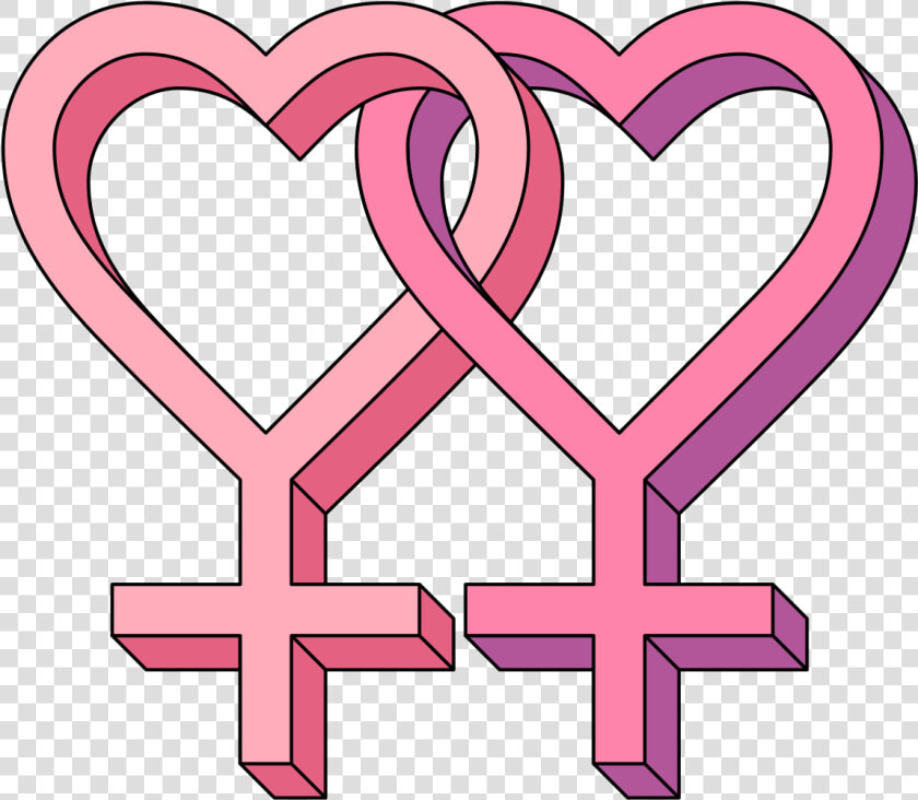 Lesbian Hearts  HD Png DownloadTransparent PNG