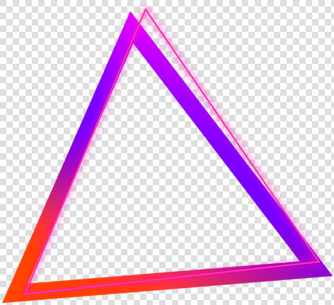  triangulo  neoneffect  neon  triangulo  triangles   Triangle  HD Png DownloadTransparent PNG