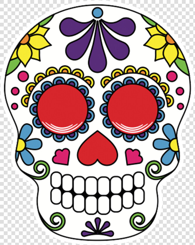 Sugar Skulls Pop Studios Props Clip Art Free Library   Dia De Los Muertos Skull Clipart  HD Png DownloadTransparent PNG