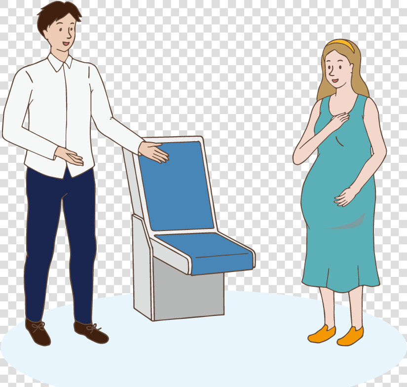 A Man Gives Up His Seat For Pregnant Woman   Give Seat To Old Person  HD Png DownloadTransparent PNG