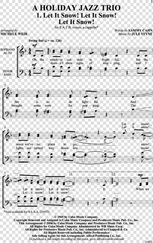 Product Thumbnail   Let It Snow Sheet Music Pdf  HD Png DownloadTransparent PNG