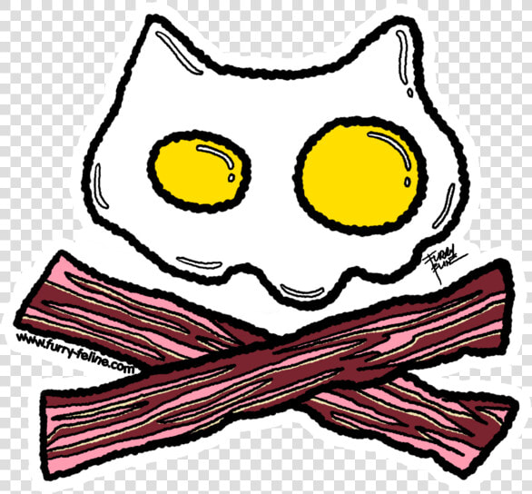 Bacon  amp  Eggs Heavy Duty Reusable Sticker  HD Png DownloadTransparent PNG