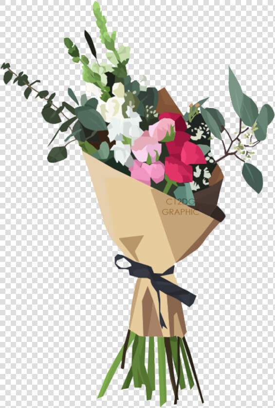 Bouquet Vector Artistic Flower   Bunch Of Flowers Vector  HD Png DownloadTransparent PNG