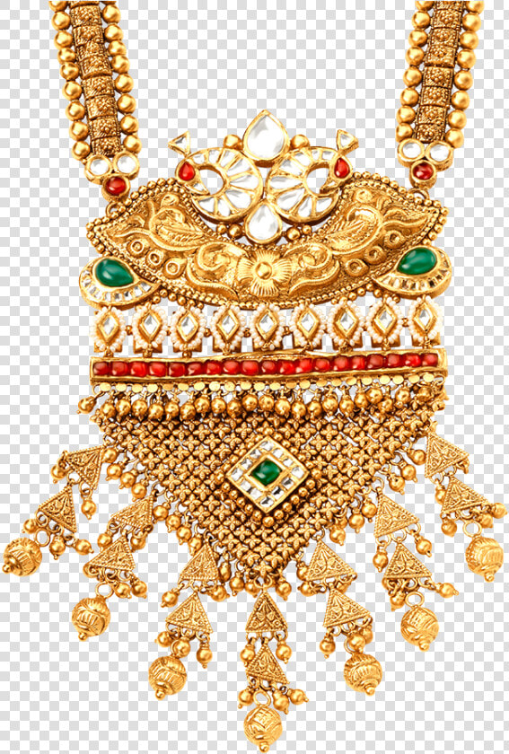 Rivaah Glass Kundan 22kt Gold Neckwear Set Jewellery   Long Necklace Tanishq Rani Haar Designs With Price  HD Png DownloadTransparent PNG