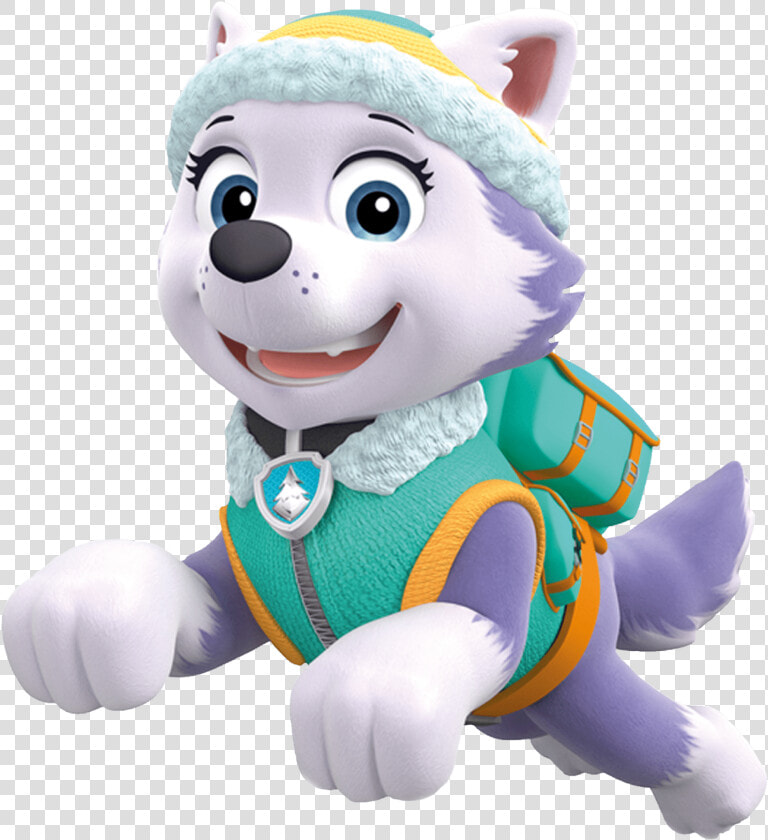 Everest Jumping Paw Patrol Png Png   Everest And Skye Paw Patrol  Transparent PngTransparent PNG