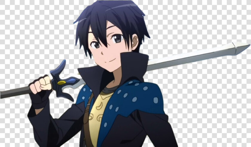 Kirito Kun From Sword   Anime Sword Art Online Kirito  HD Png DownloadTransparent PNG