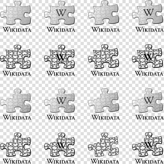 Wikidata Logo Proposal Variations   Puzzle Piece Wikipedia Logos  HD Png DownloadTransparent PNG