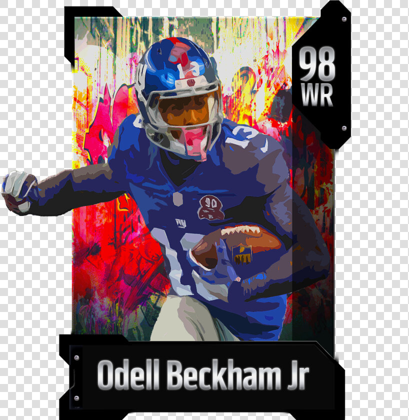 Odell Beckham Jr Mut Card   Png Download   Six man Football  Transparent PngTransparent PNG