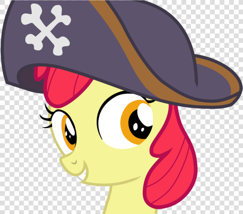 Apple Bloom W Pirate Hat By Frownfactory   My Little Pony Apple Bloom Pirate  HD Png DownloadTransparent PNG