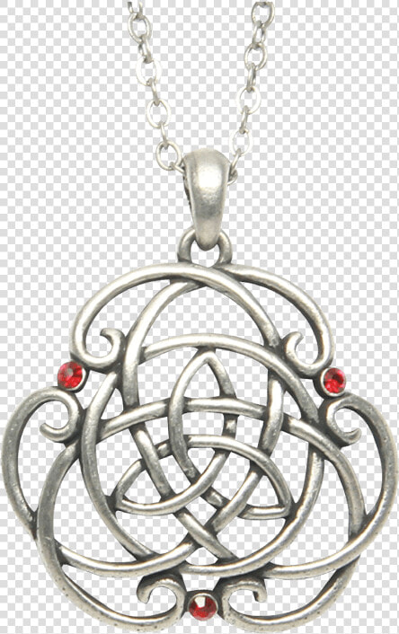 Knotted Triquetra Celtic Necklace   Locket  HD Png DownloadTransparent PNG