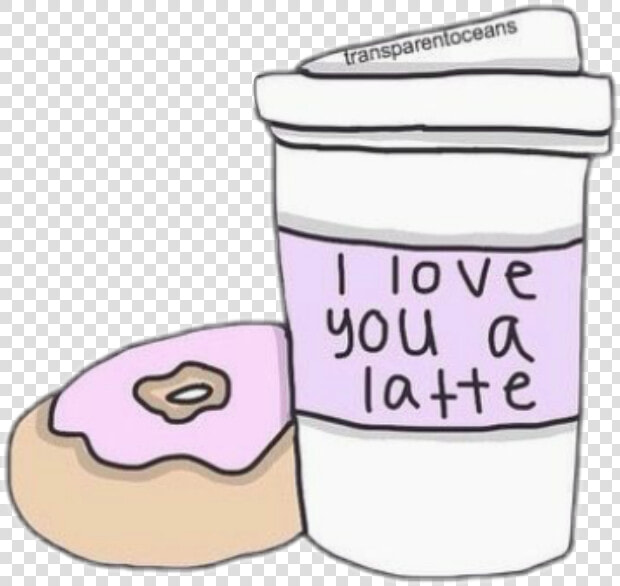 🍩 latte  donut  aesthetic  tumblr  interesting  art   Donut Aesthetic Art  HD Png DownloadTransparent PNG