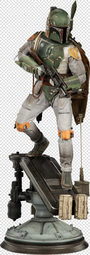 Boba Fett Statue By Sideshow Collectibles   Sideshow Boba Fett Premium Format  HD Png DownloadTransparent PNG