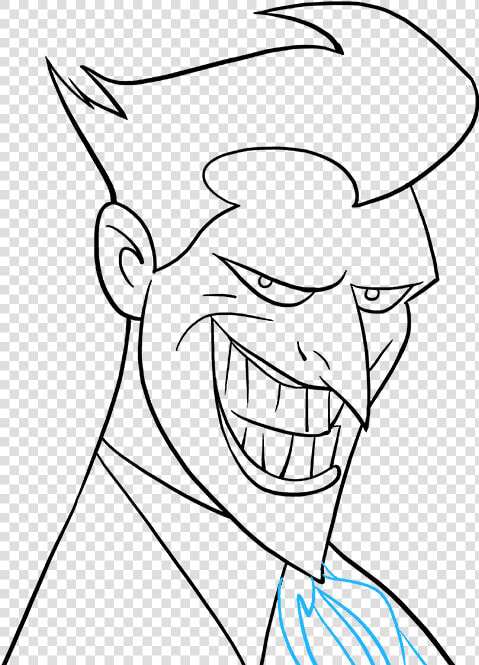 Joker Face Png  how To Draw Joker   Joker Images Drawing Easy  Transparent PngTransparent PNG