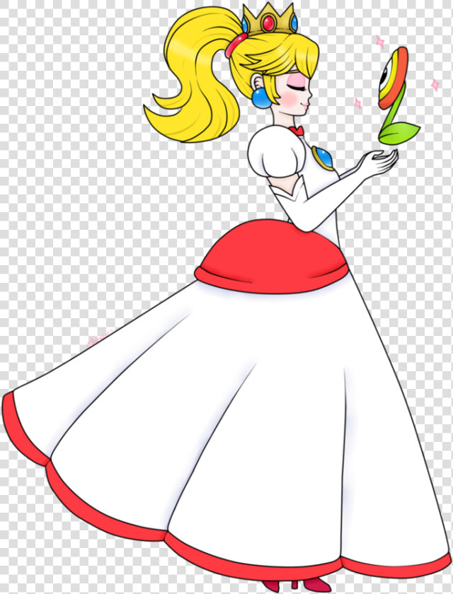 This Is Super Princess Rosalina  I Thought That ´spp   Peach Fire Flower  HD Png DownloadTransparent PNG