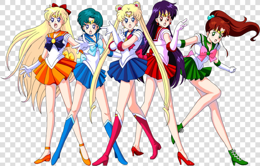 Transparent Sailor Mercury Png   Sailor Mercury And Sailor Moon  Png DownloadTransparent PNG