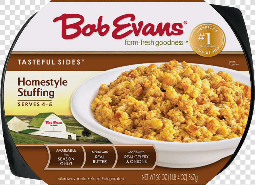 Bob Evans Seasoned Homestyle Stuffing   Bob Evans Sour Cream And Chive Mashed Potatoes  HD Png DownloadTransparent PNG