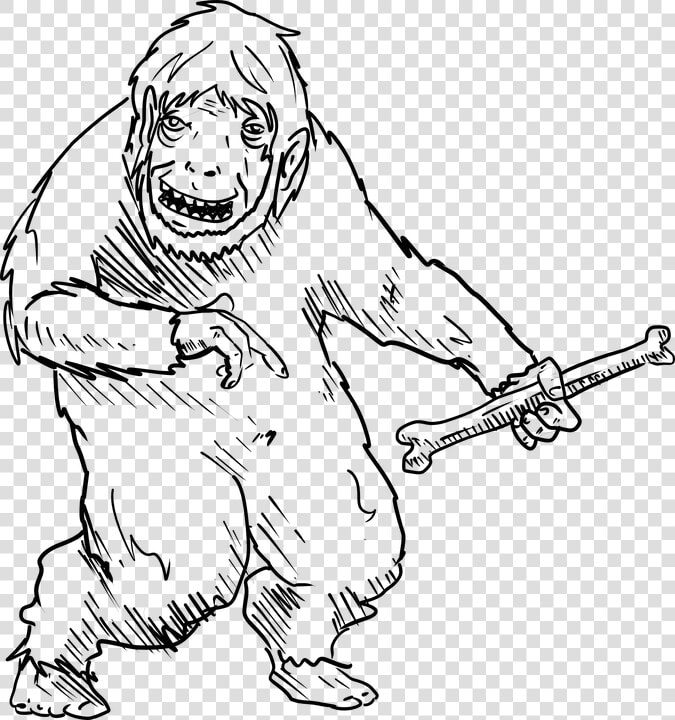 Yeti  Monster  Creature  Legendary Creature   Human Monkey Clip Art  HD Png DownloadTransparent PNG