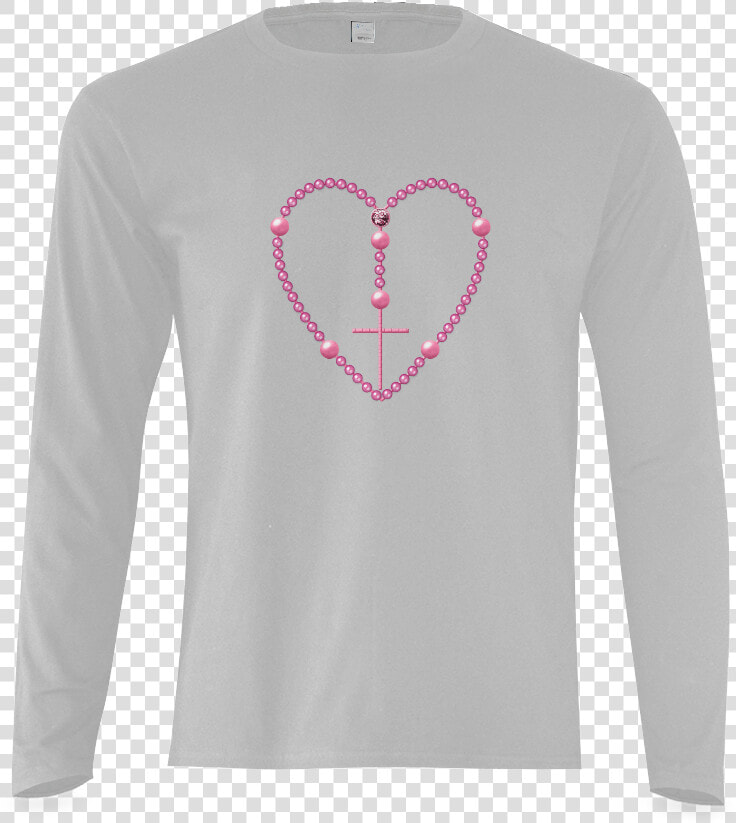 Heart Shaped Rosary   Sweatshirt  HD Png DownloadTransparent PNG