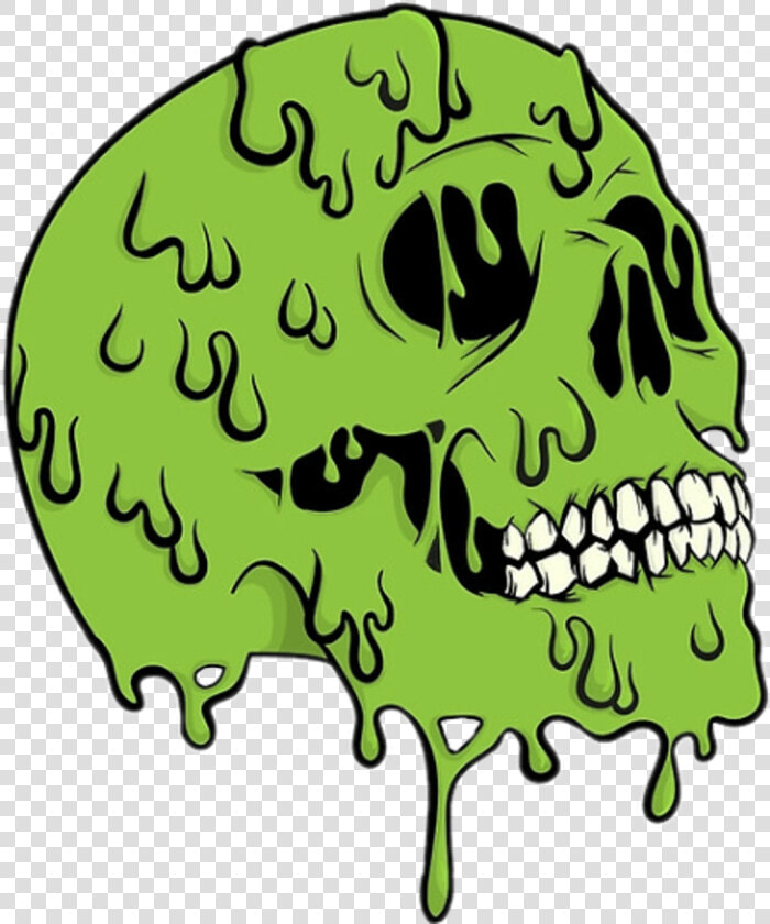  skull  zombie  toxic  urban  cool  art  green  colors   Grime Art Skull Png  Transparent PngTransparent PNG