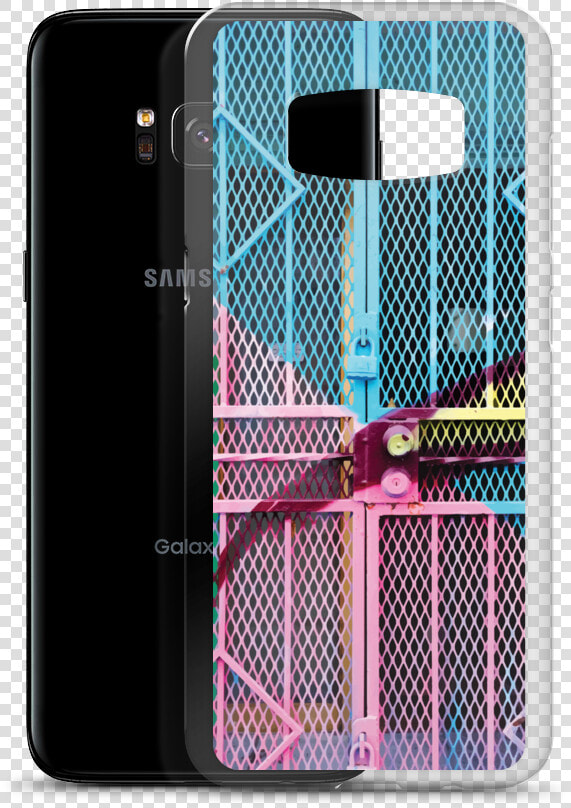 Locked Mockup Case With Phone Case With Phone Samsung   Iphone  HD Png DownloadTransparent PNG