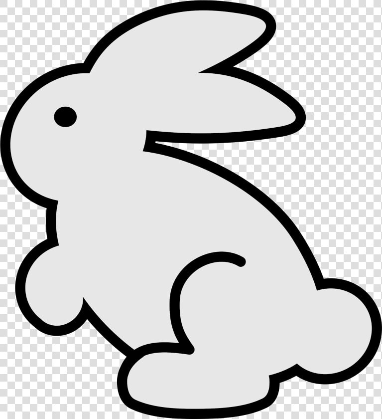 Bunny Icon Clip Arts   Easter Bunny Black And White Clip Art  HD Png DownloadTransparent PNG