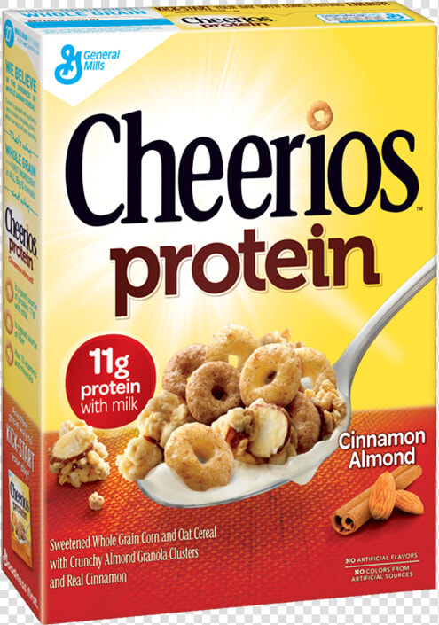 Cheerios Protein Cinnamon Almond Cereal  HD Png DownloadTransparent PNG