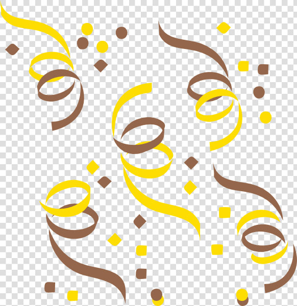 Confetti Yellow And Brown Svg Clip Arts   Confetti Clip Art  HD Png DownloadTransparent PNG