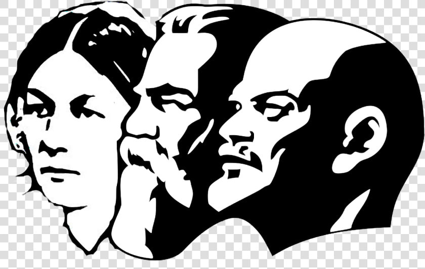 Lenin Drawing Silhouette   Marx Lenin Engels  HD Png DownloadTransparent PNG