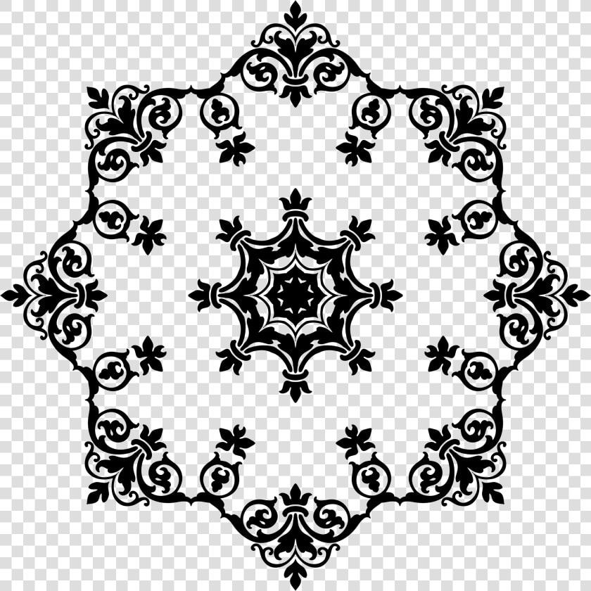 Damask Ornament 2 Clip Arts   Damask Frame  HD Png DownloadTransparent PNG