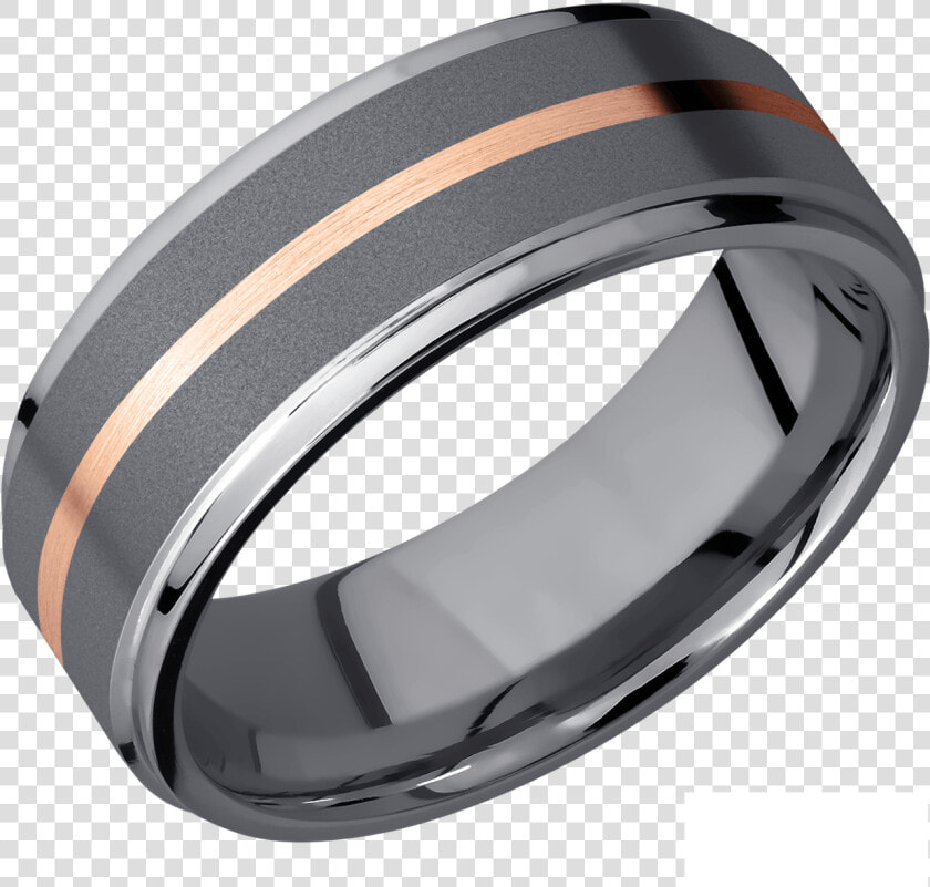 Men S Tantalum  amp  Rose Gold Wedding Ring   Titanium Ring  HD Png DownloadTransparent PNG